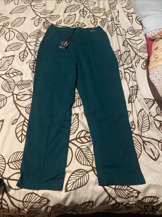 Dear Scarlett Pants - DS Teal Straight-Leg Dress Pants - Women